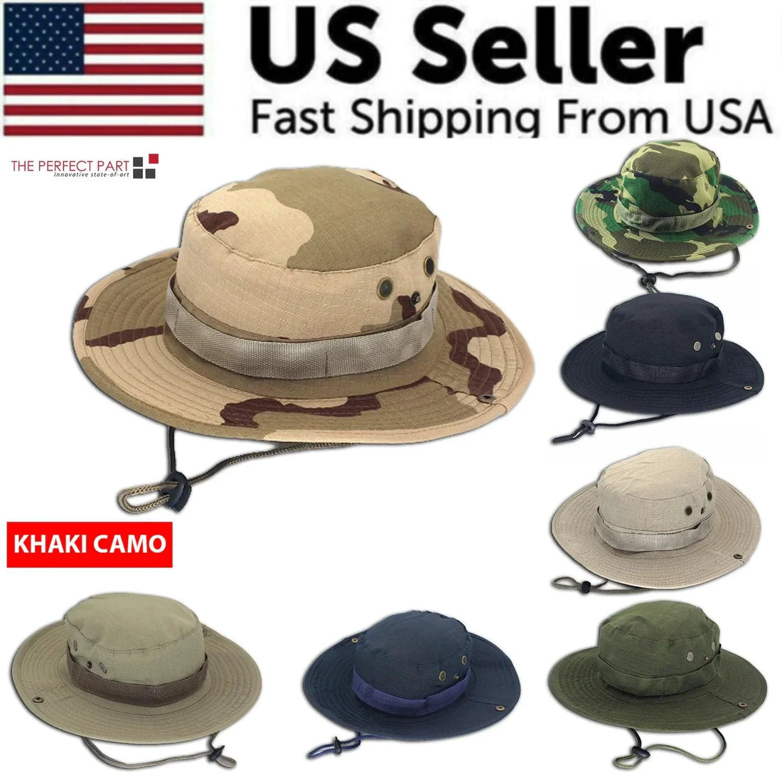 Safari Camo Sun Hat: Mesh Boonie for Outdoors