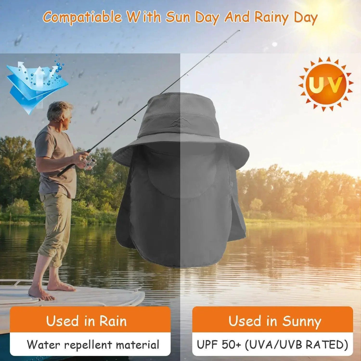 UV Defense Wide Brim Hat for Outdoor Adventures