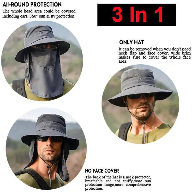UV Defense Wide Brim Hat for Outdoor Adventures