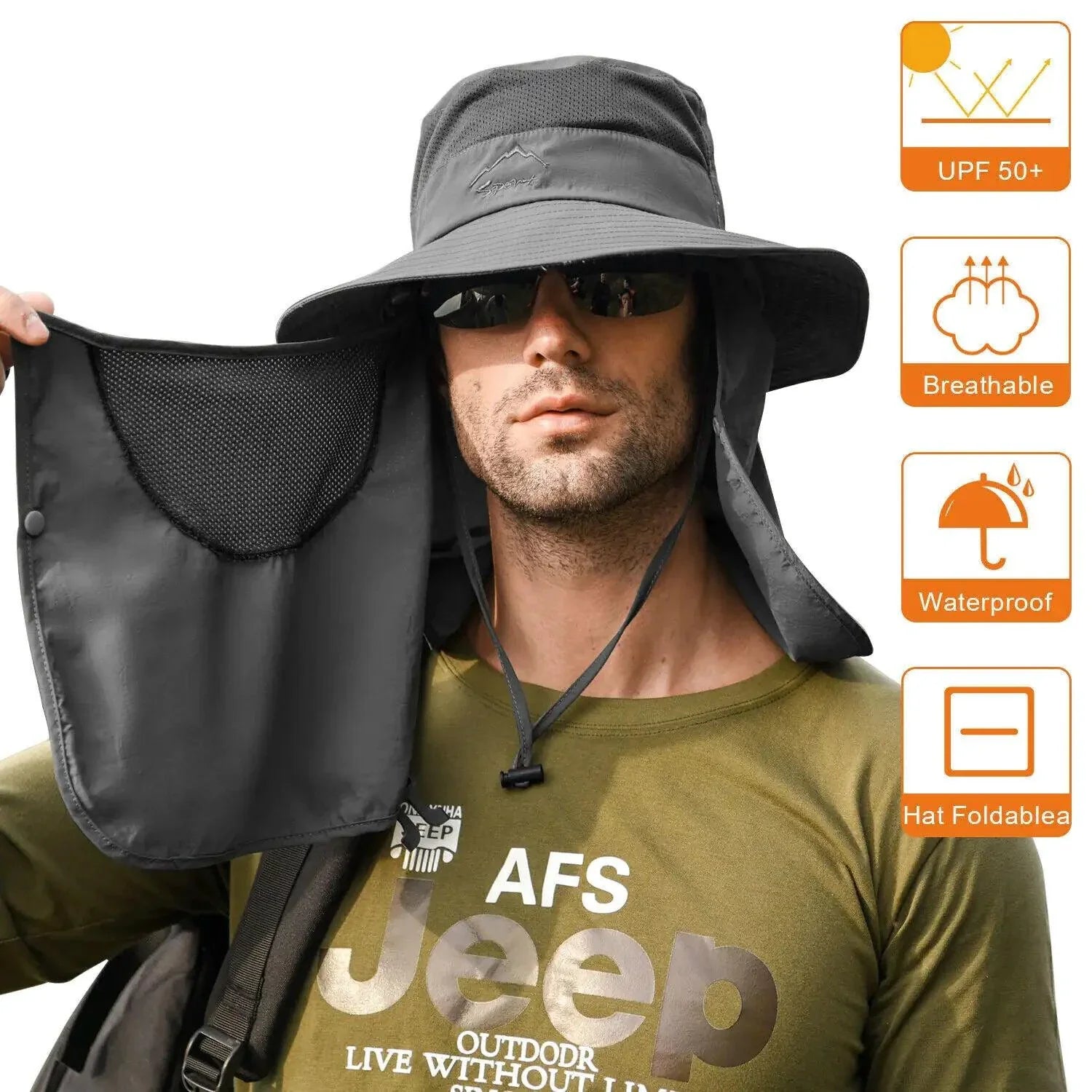 UV Defense Wide Brim Hat for Outdoor Adventures