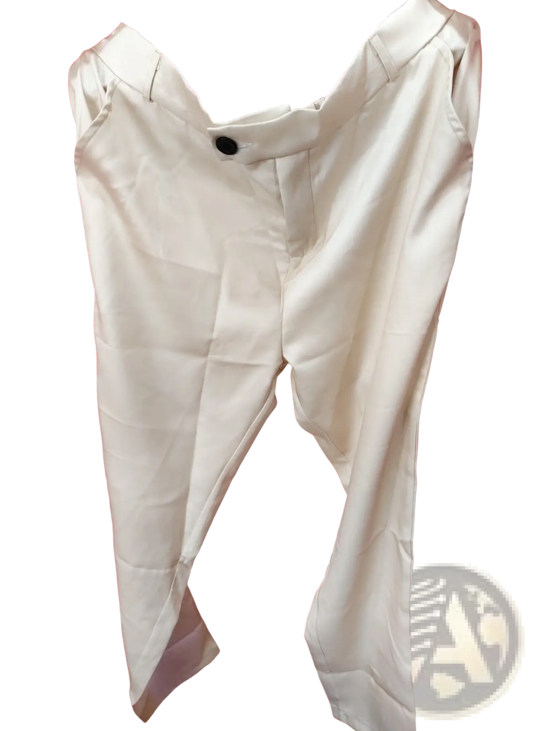 Men Beige Linen Two Piece Suit