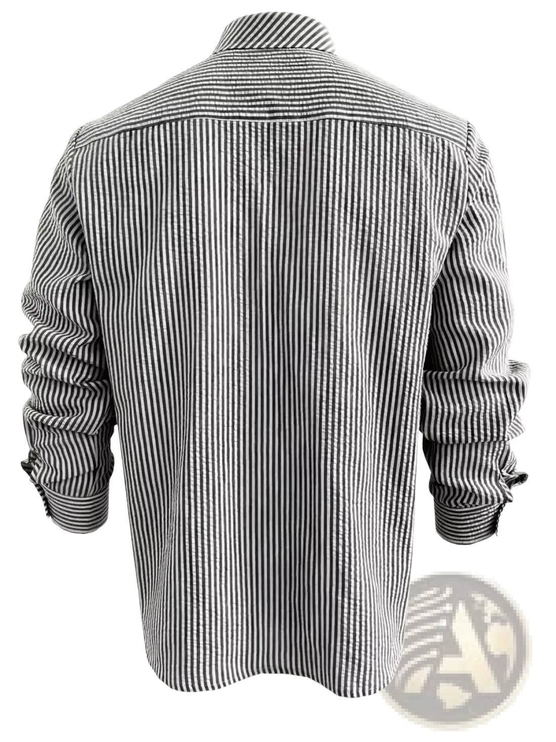 Men's Long Sleeve Striped Shirt with Loose Fit Stylish Comfortable Casual Wear for All Seasons Ideal for Outdoor Activities