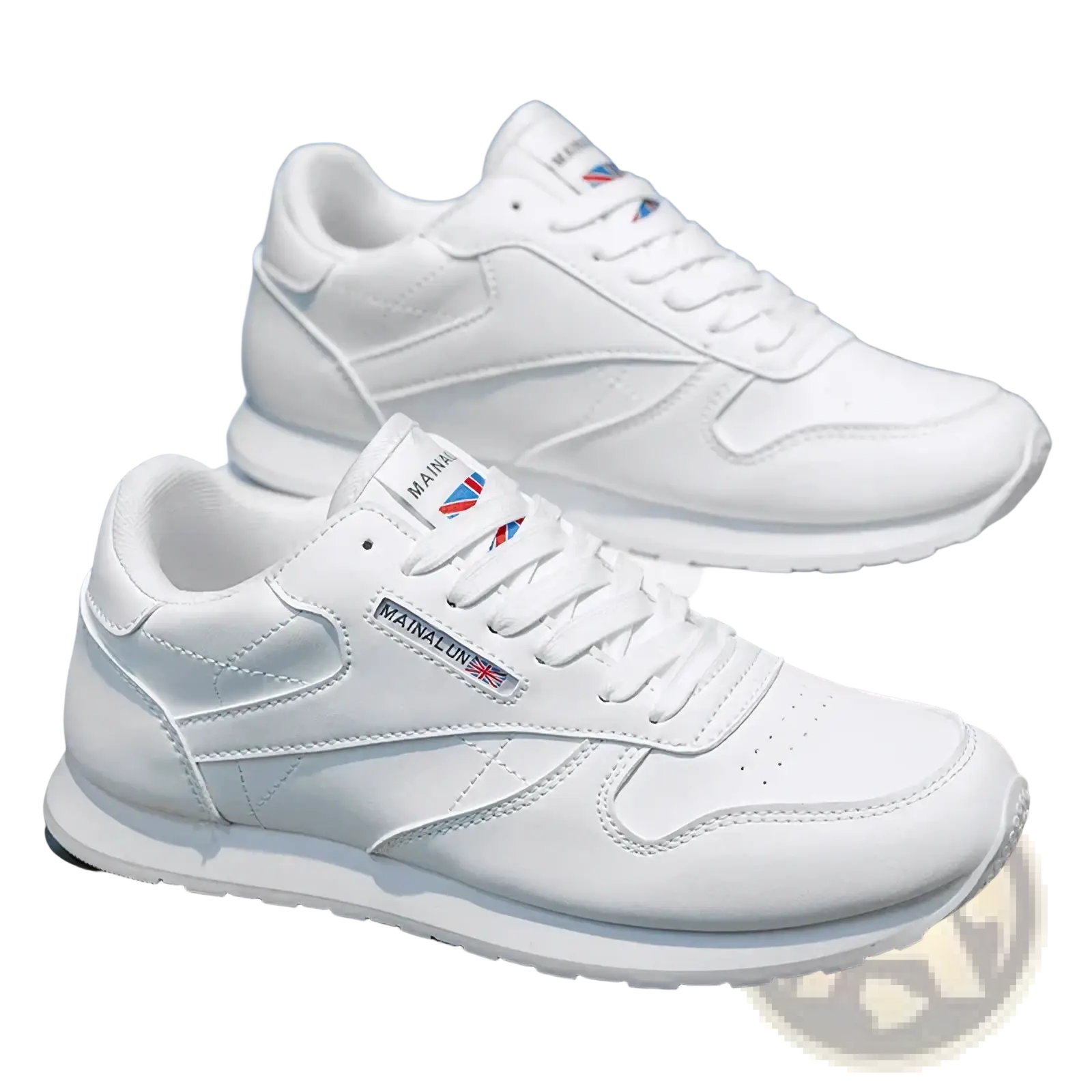 Men Casual White Leather Sneakers Sports Shoes