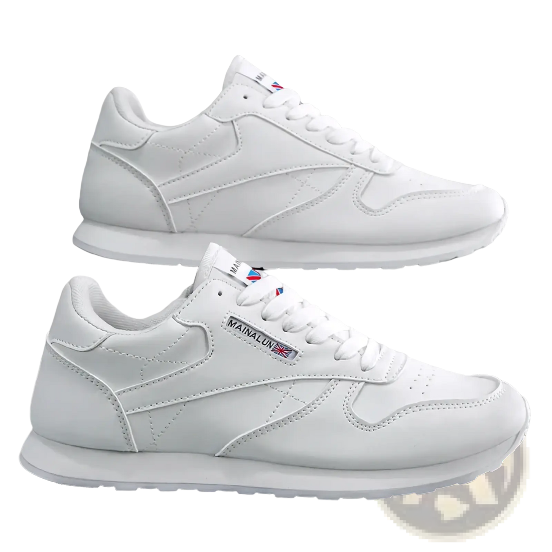 Men Casual White Leather Sneakers Sports Shoes