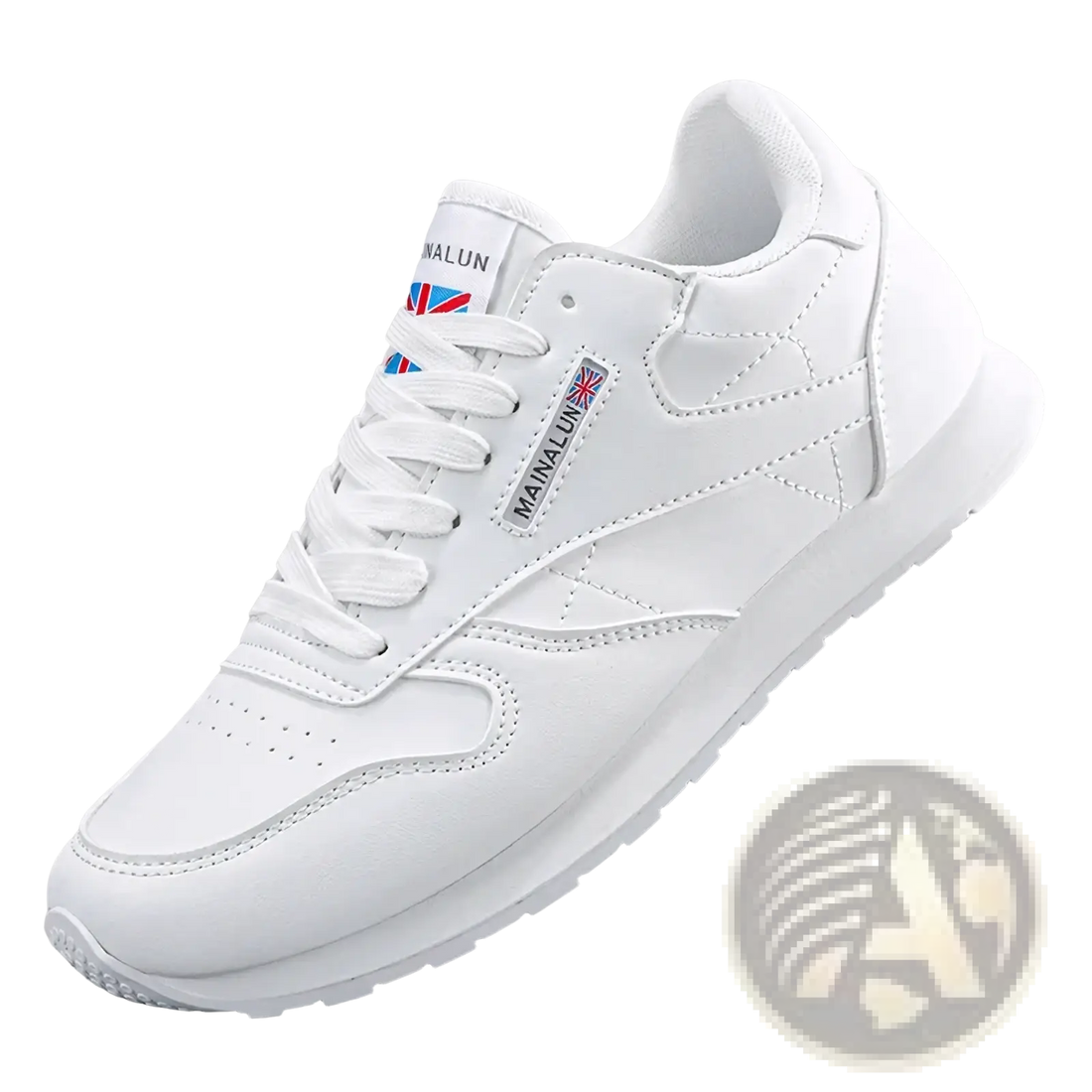 Men Casual White Leather Sneakers Sports Shoes