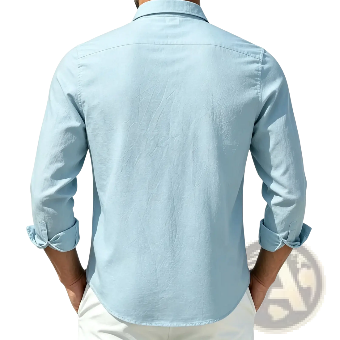 Men Cotton Casual Long Sleeve Shirt