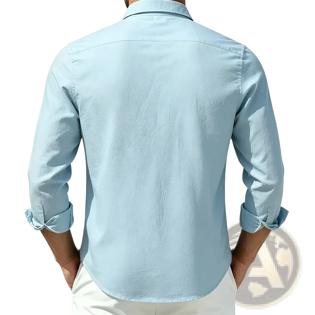 Men Cotton Casual Long Sleeve Shirt