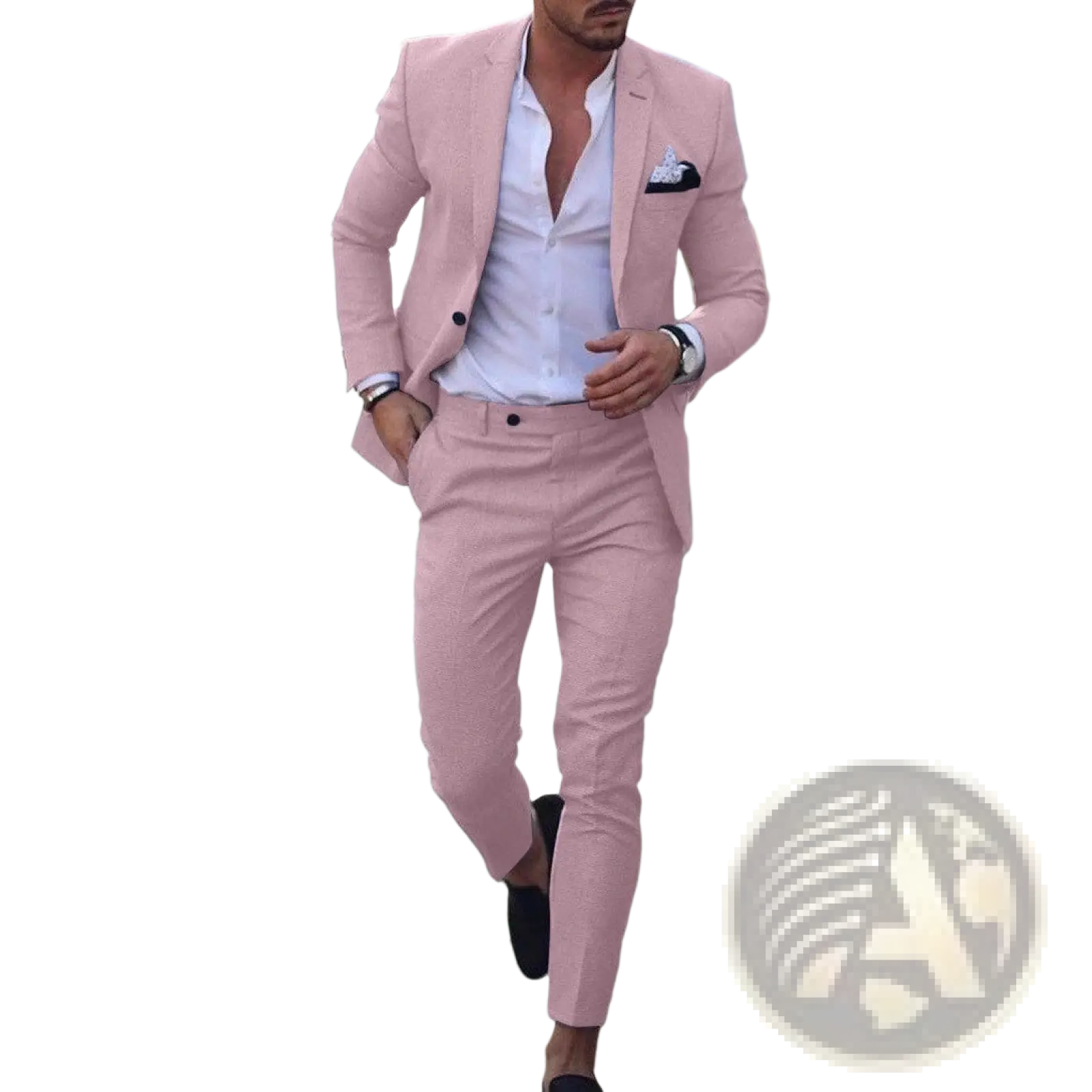Men Digital Print Casual Suit Set