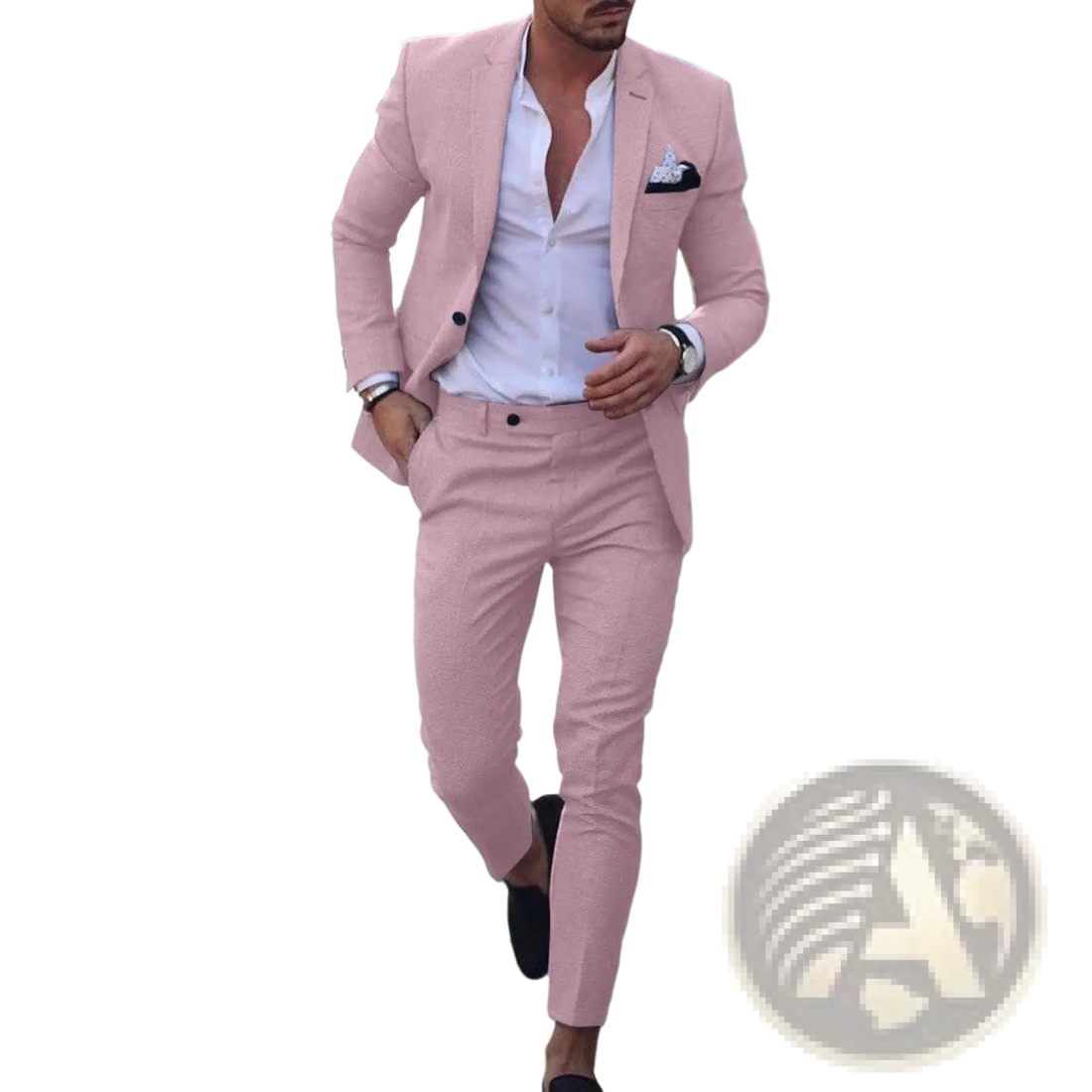 Men Digital Print Casual Suit Set