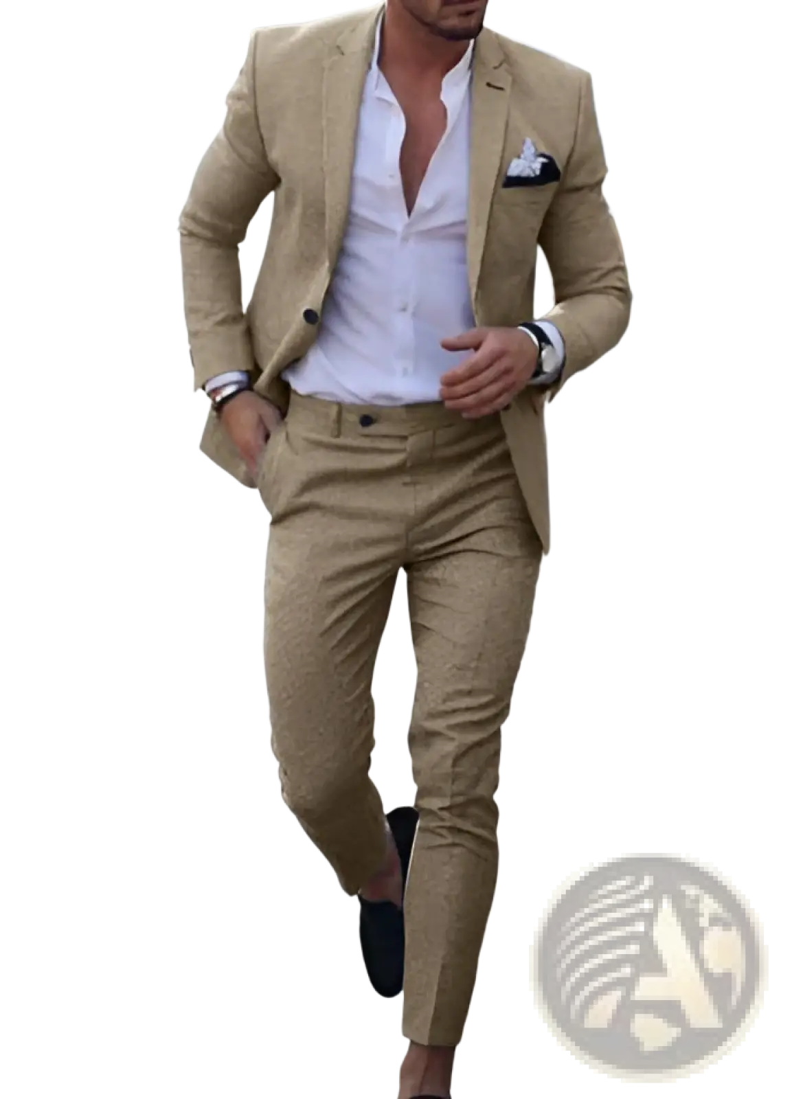 Men Digital Print Casual Suit Set