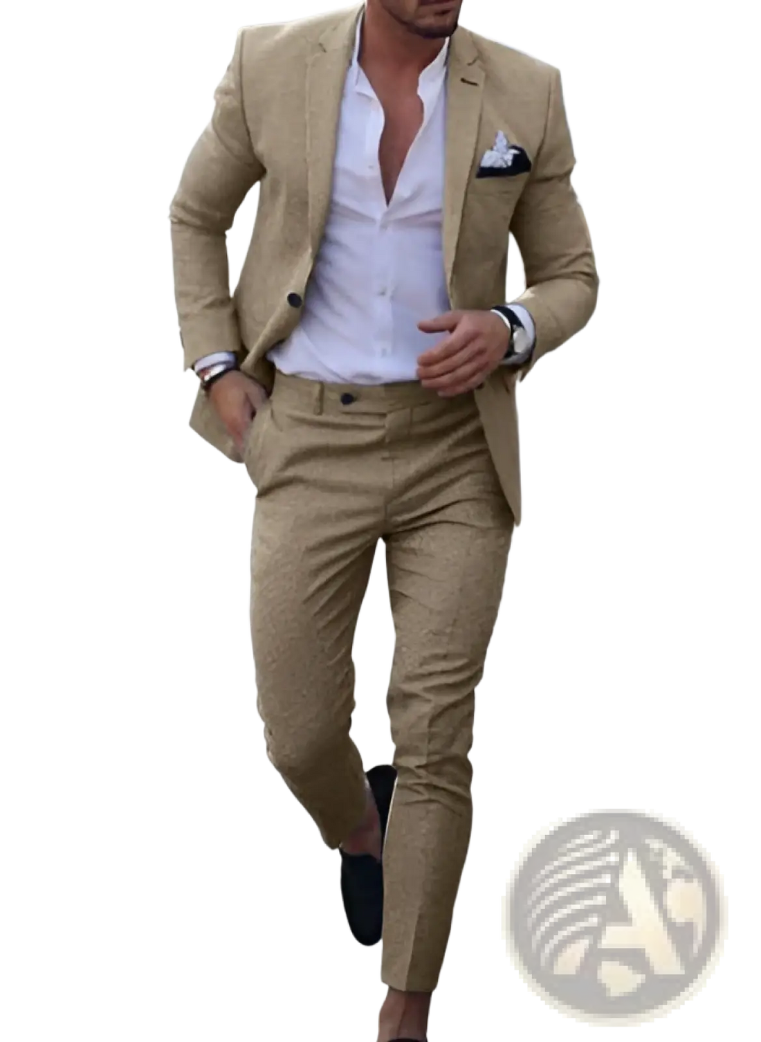 Men Digital Print Casual Suit Set