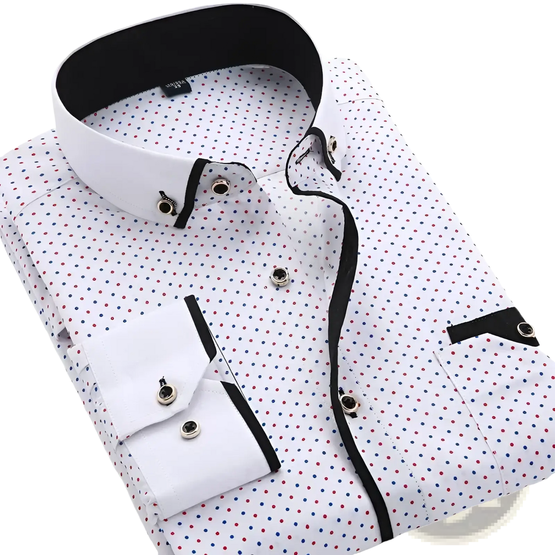 Men Floral Dress Shirt Slim Fit Long Sleeve Casual