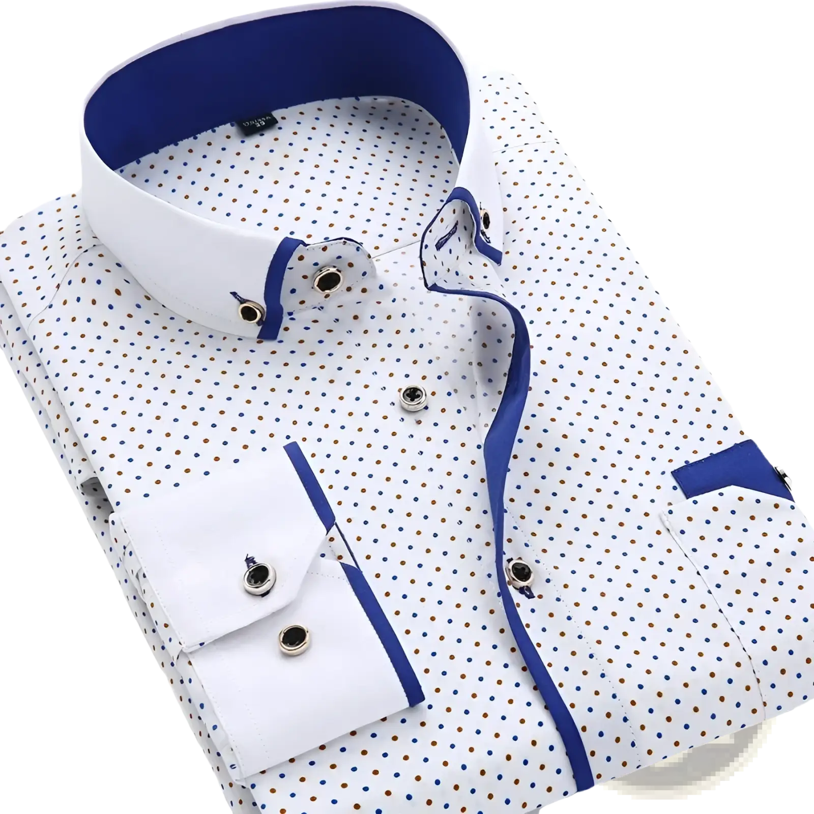 Men Floral Dress Shirt Slim Fit Long Sleeve Casual