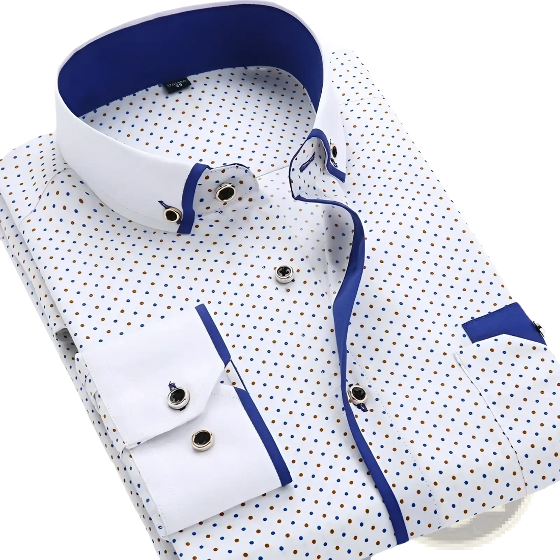 Men Floral Dress Shirt Slim Fit Long Sleeve Casual