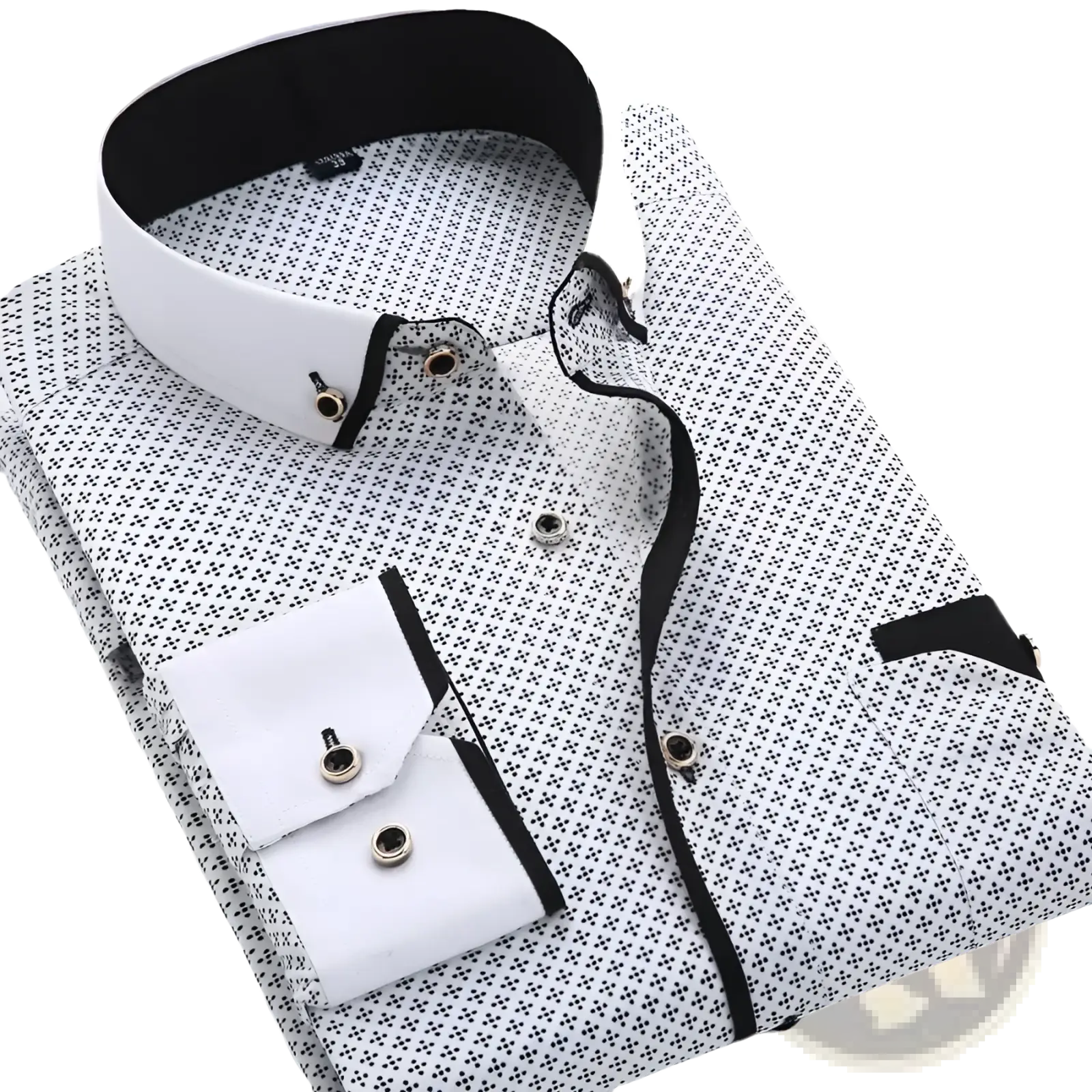Men Floral Dress Shirt Slim Fit Long Sleeve Casual
