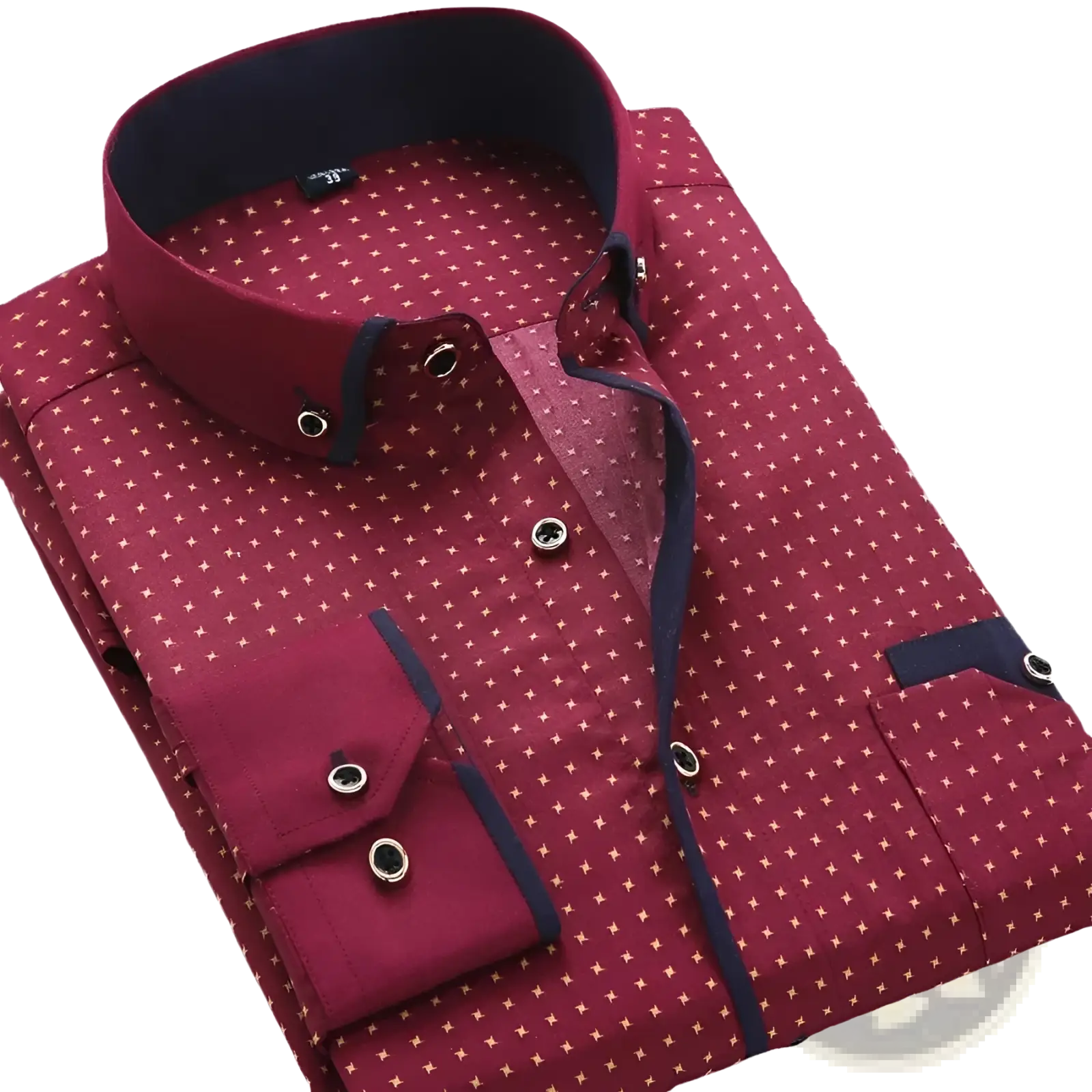 Men Floral Dress Shirt Slim Fit Long Sleeve Casual