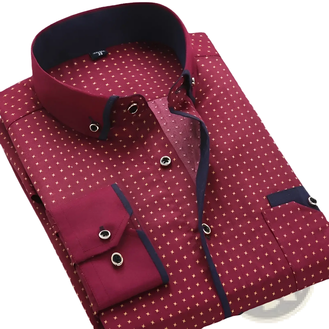 Men Floral Dress Shirt Slim Fit Long Sleeve Casual