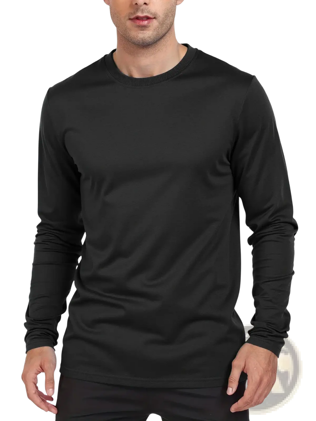 Men Moisture Wicking Long Sleeve Crew Neck t Shirt