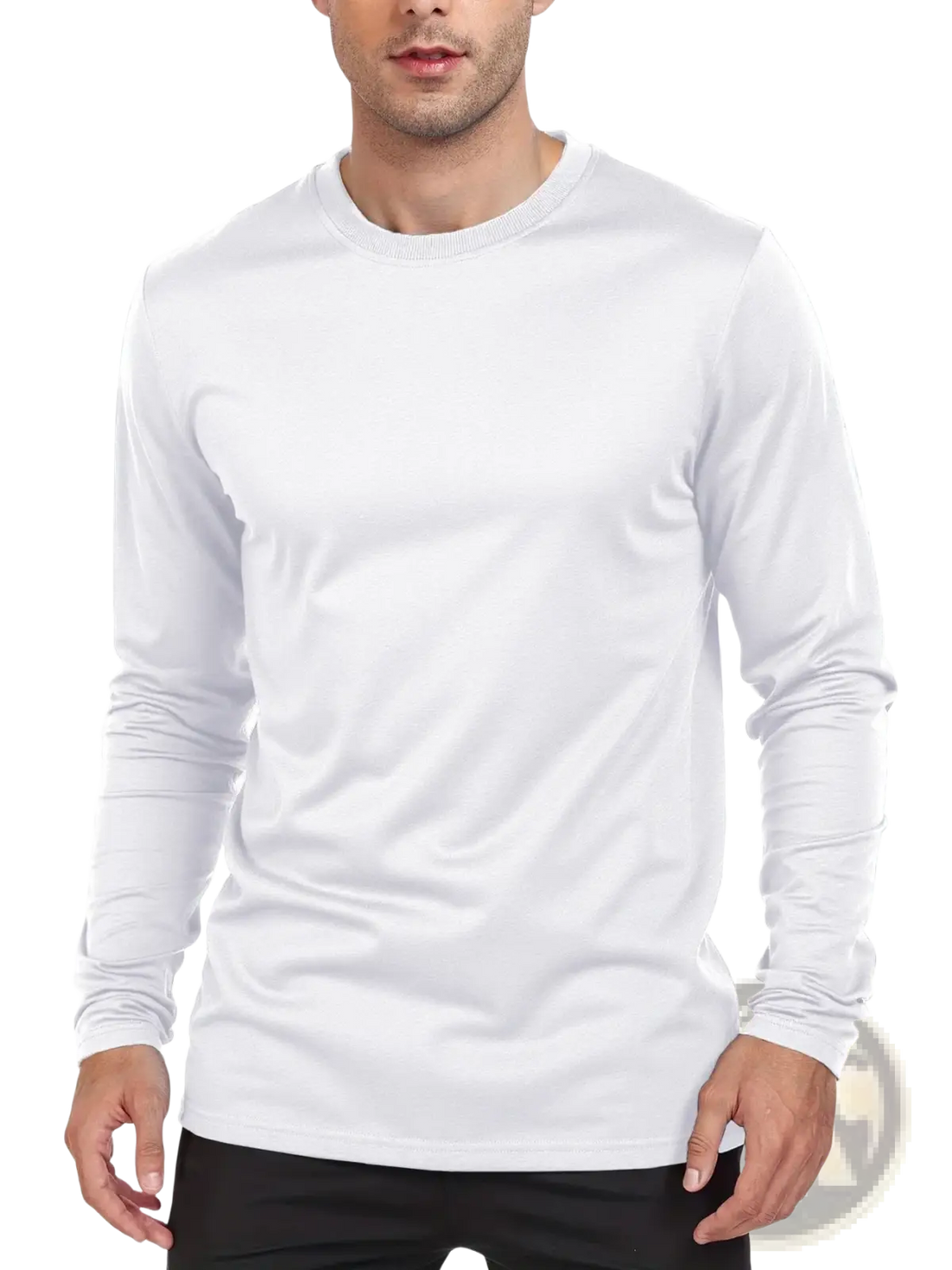 Men Moisture Wicking Long Sleeve Crew Neck t Shirt