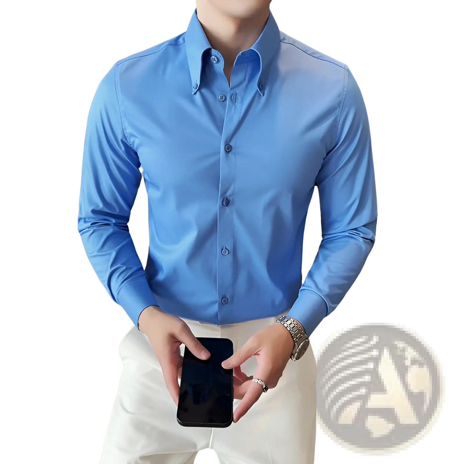 Men Plus Size Non-iron Dress Shirt