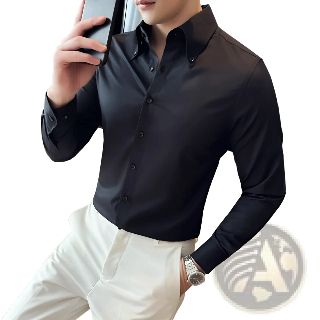 Men Plus Size Non-iron Dress Shirt