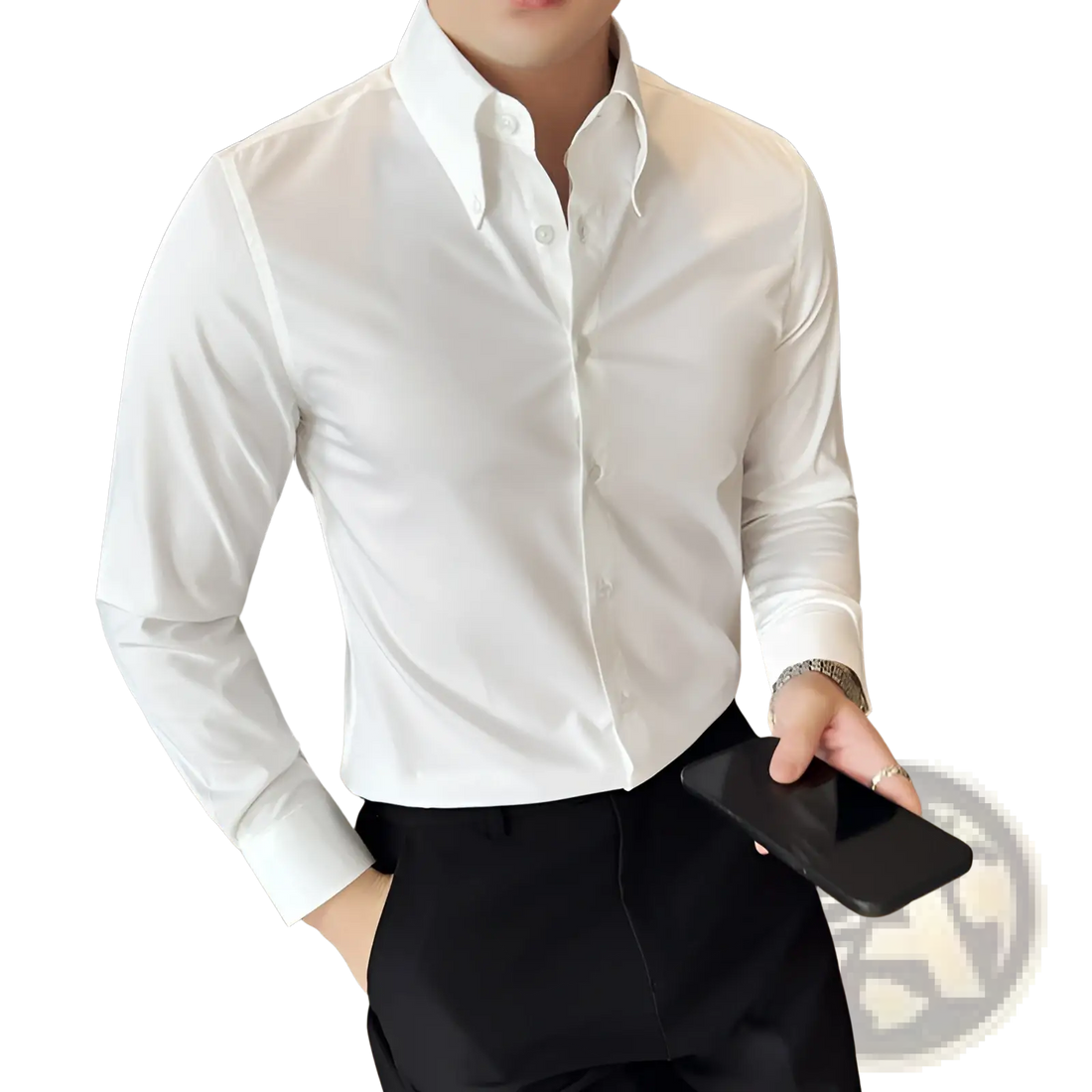 Men Plus Size Non-iron Dress Shirt