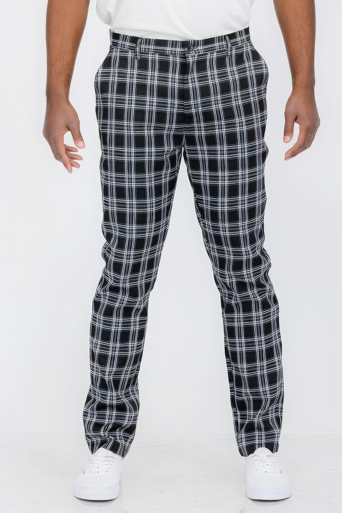Men's Plaid Trouser Pants