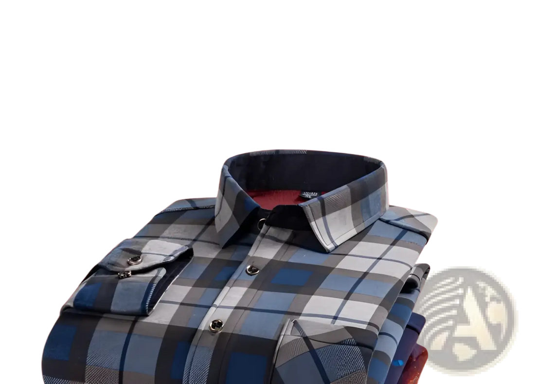 Men Slim Fit Long Sleeve Casual Shirt