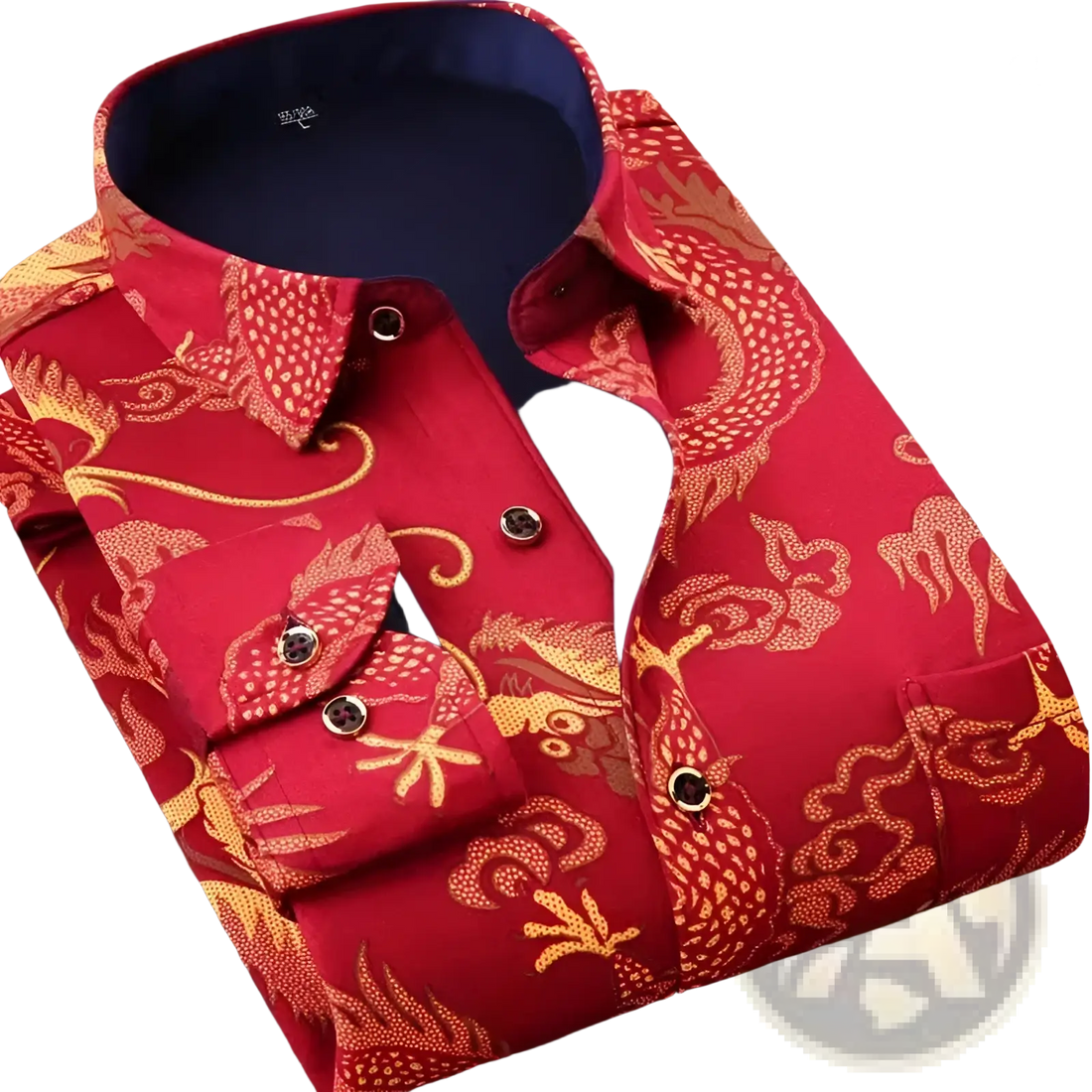 Men Slim Fit Long Sleeve Casual Shirt