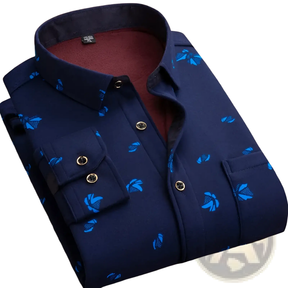 Men Slim Fit Long Sleeve Casual Shirt