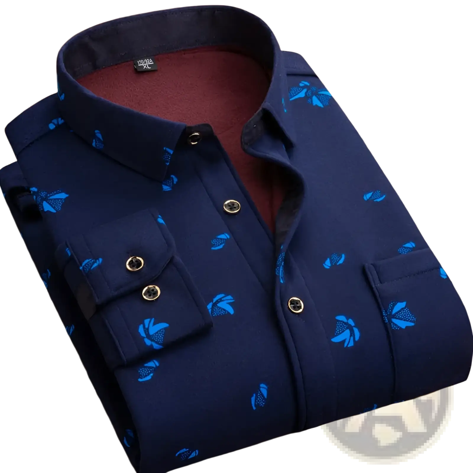 Men Slim Fit Long Sleeve Casual Shirt