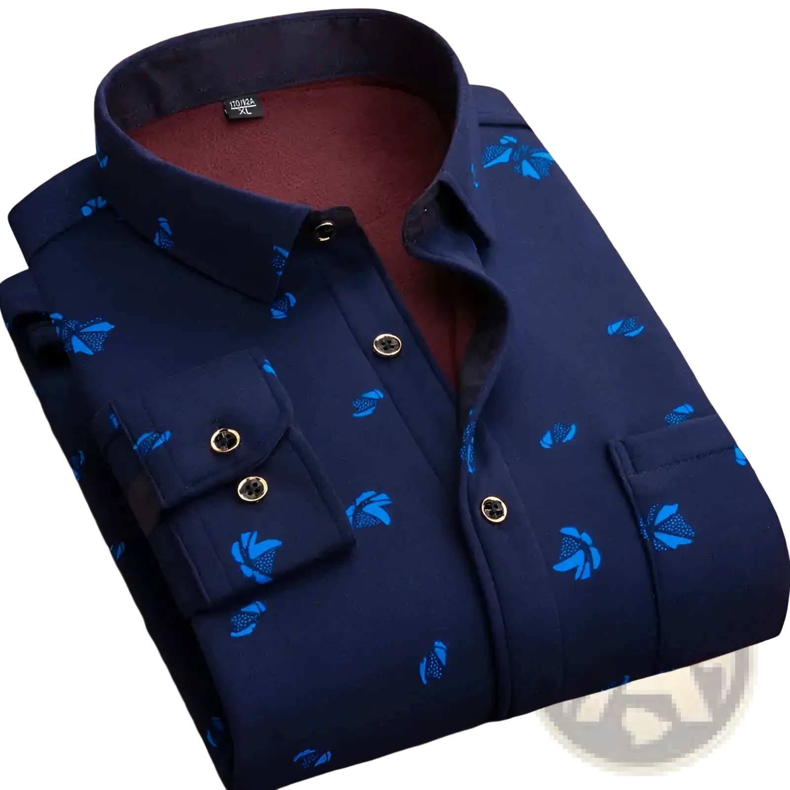 Men Slim Fit Long Sleeve Casual Shirt