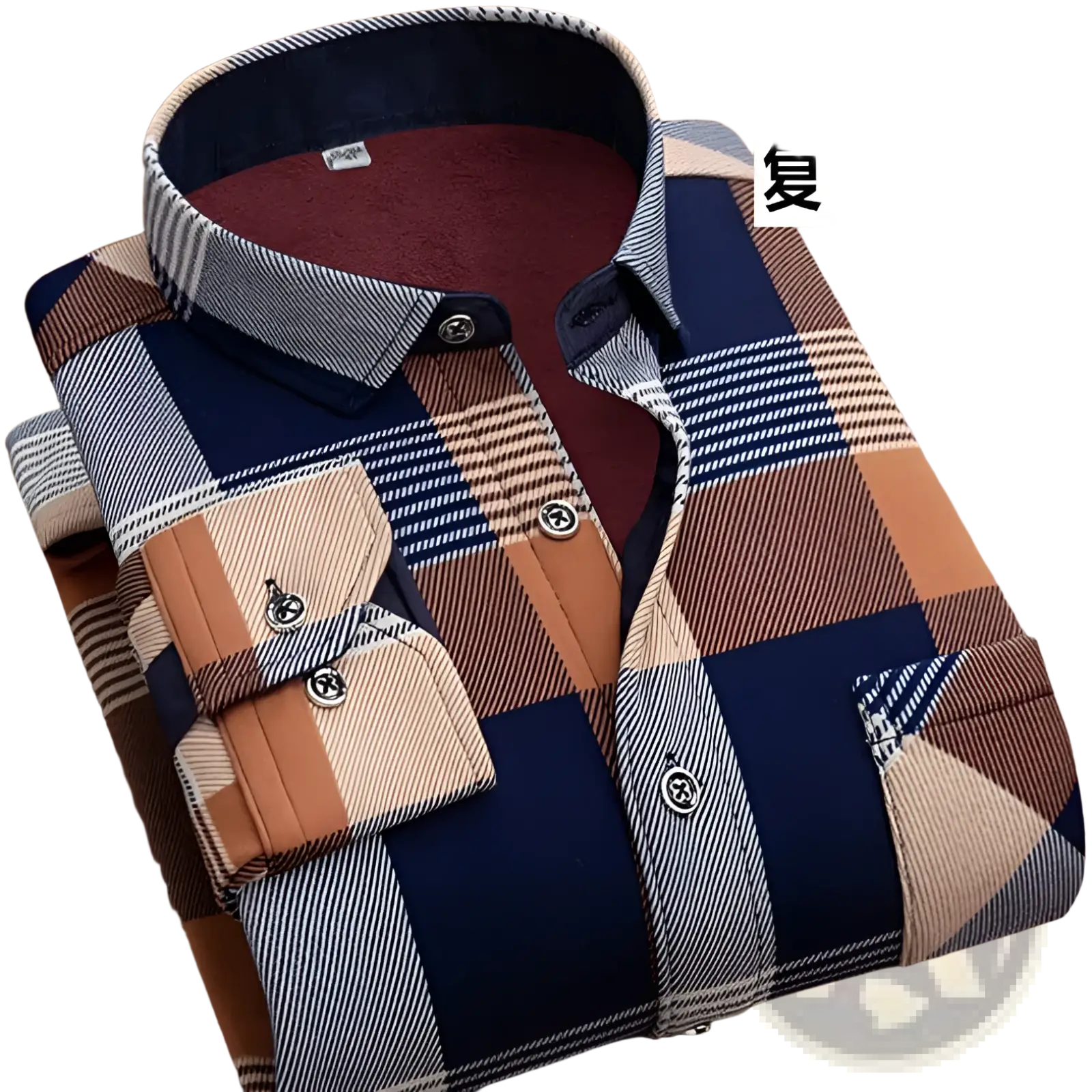 Men Slim Fit Long Sleeve Casual Shirt