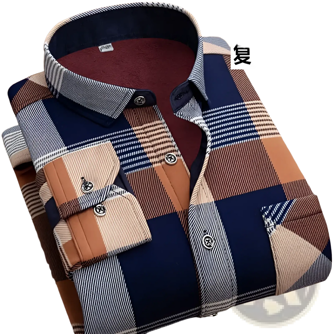 Men Slim Fit Long Sleeve Casual Shirt