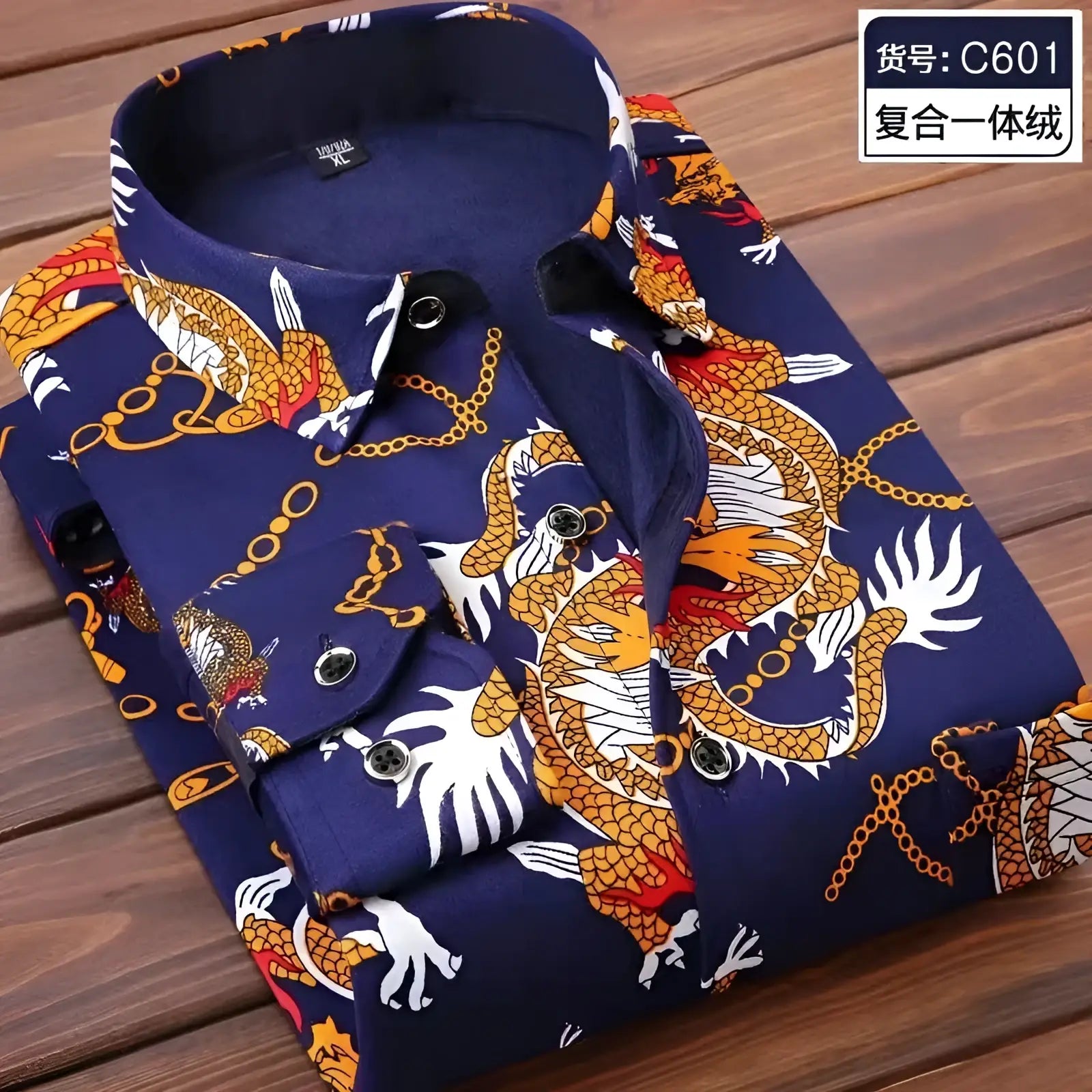 Men Slim Fit Long Sleeve Casual Shirt