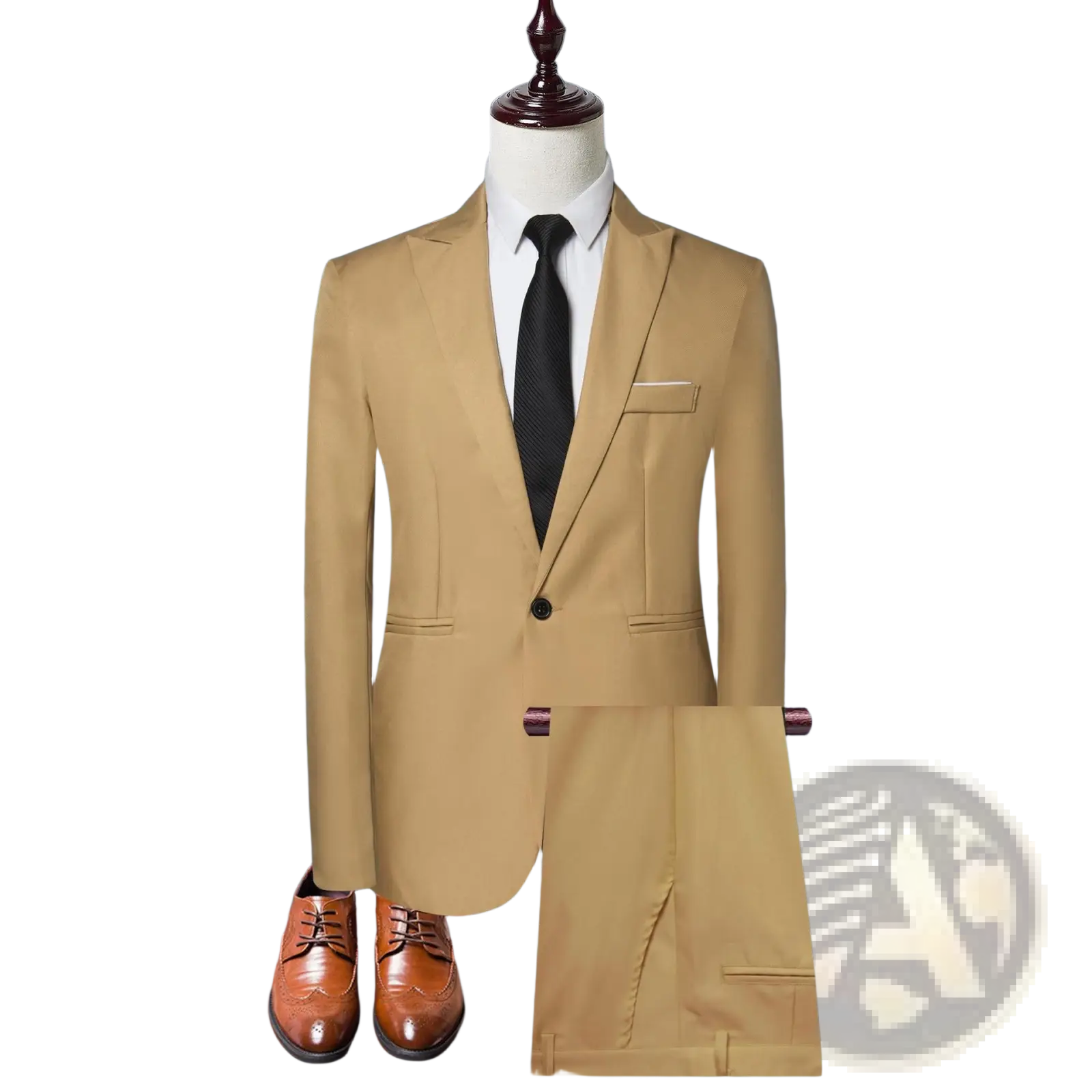 Men Solid Color Two Piece Leisure Suit