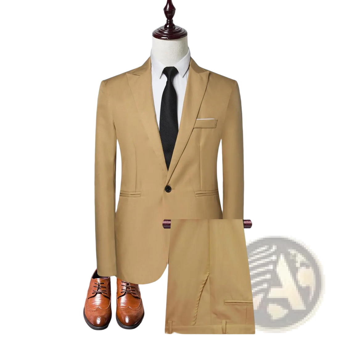 Men Solid Color Two Piece Leisure Suit