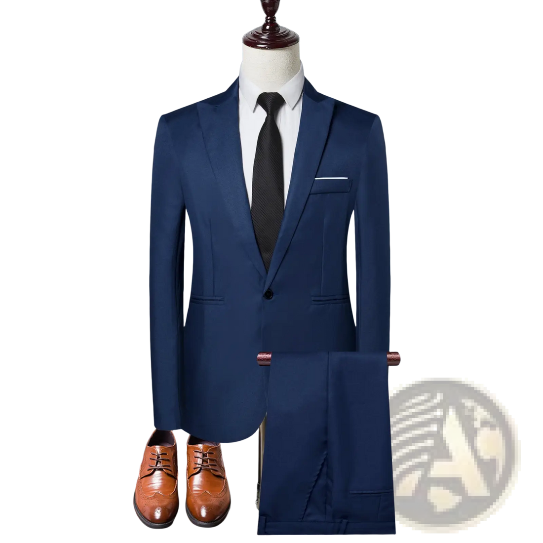 Men Solid Color Two Piece Leisure Suit