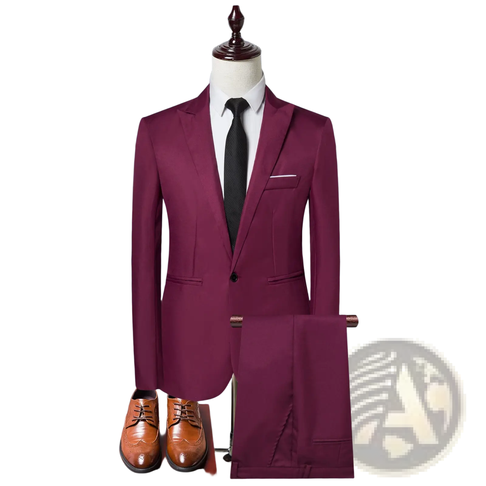 Men Solid Color Two Piece Leisure Suit