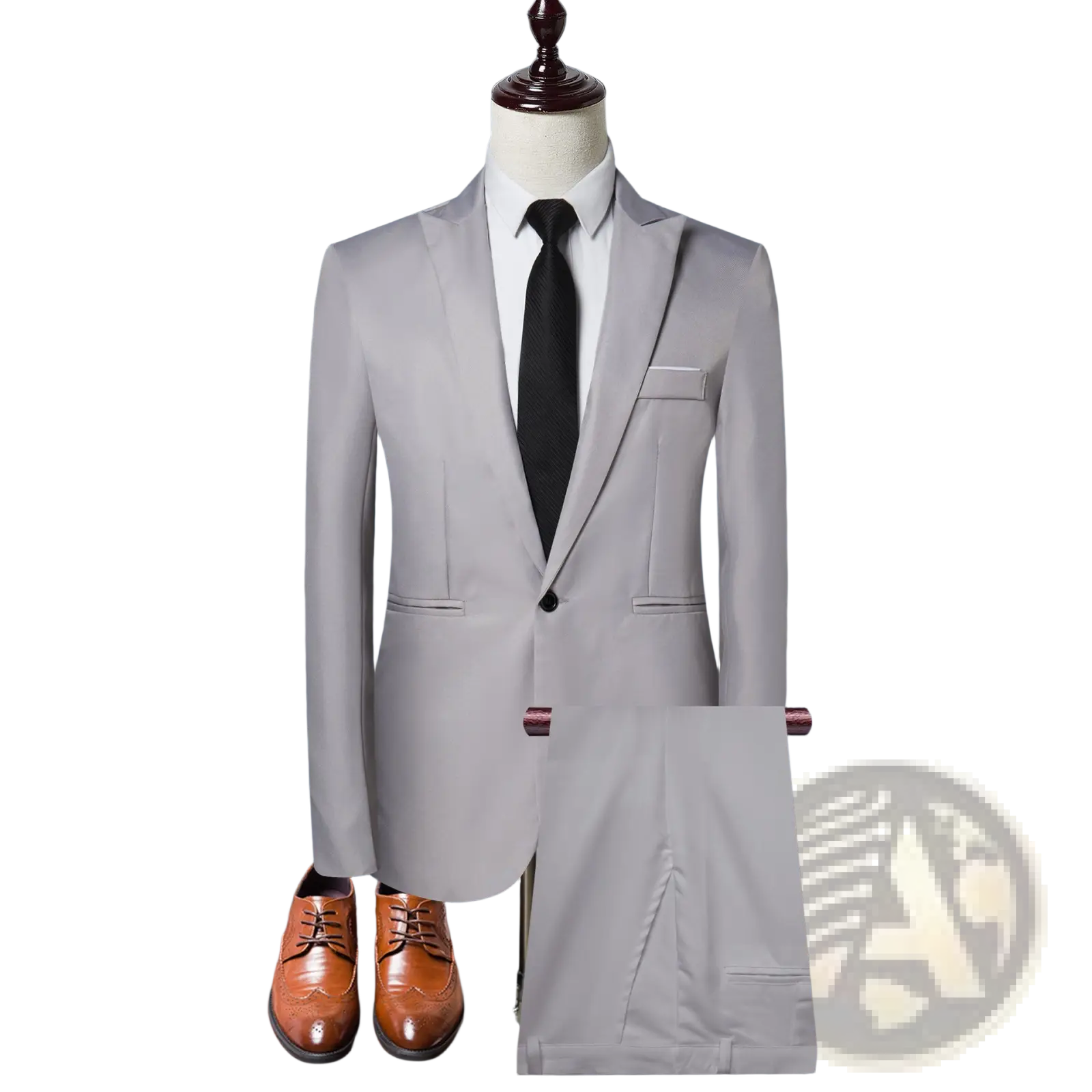 Men Solid Color Two Piece Leisure Suit