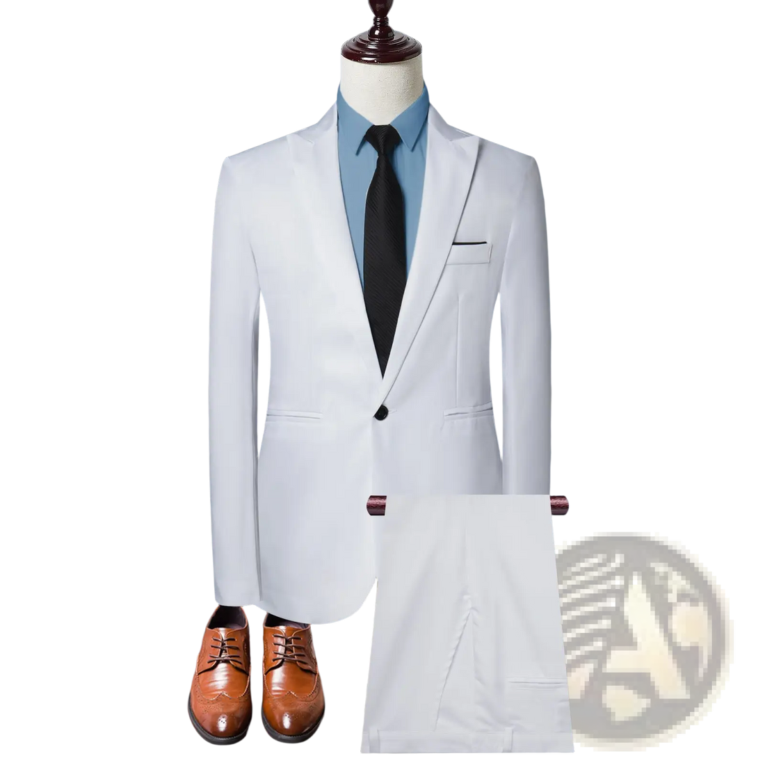 Men Solid Color Two Piece Leisure Suit