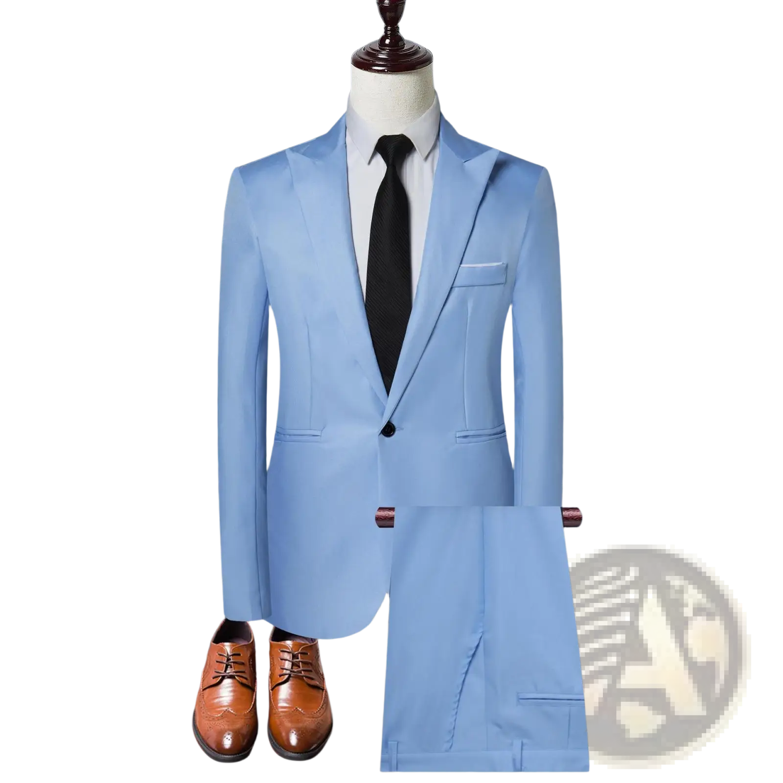 Men Solid Color Two Piece Leisure Suit
