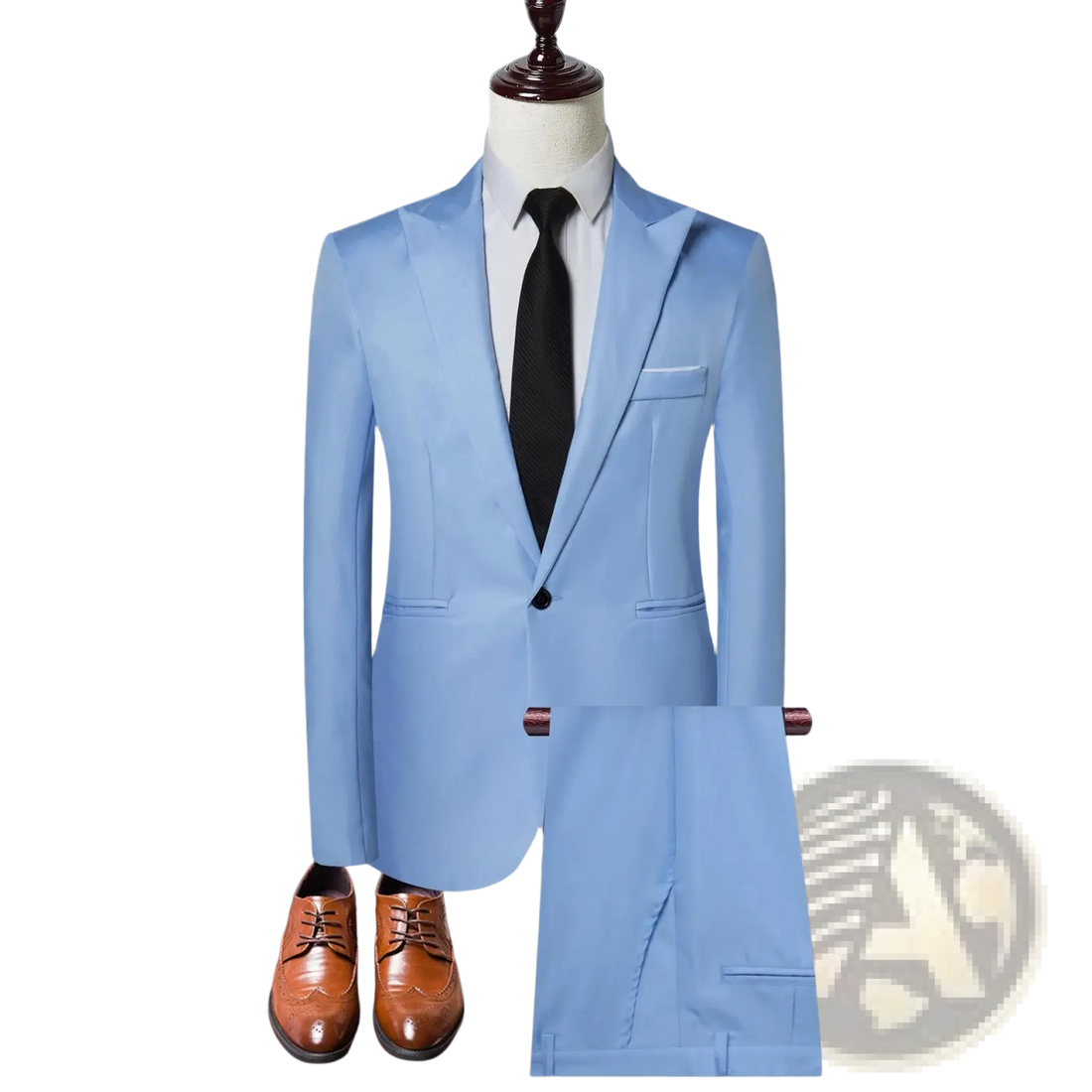 Men Solid Color Two Piece Leisure Suit
