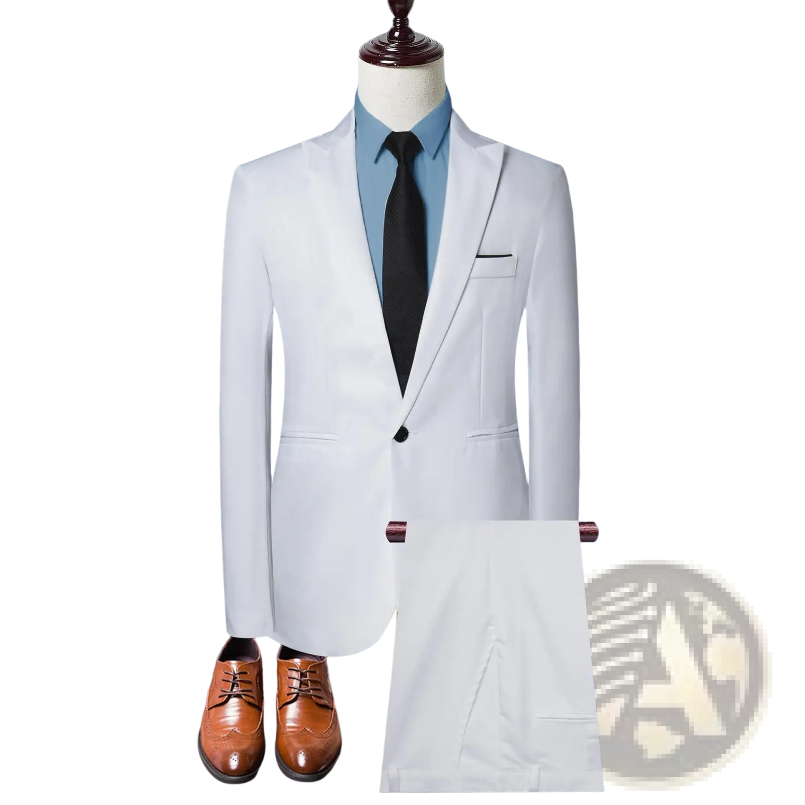 Men Solid Color Two Piece Leisure Suit