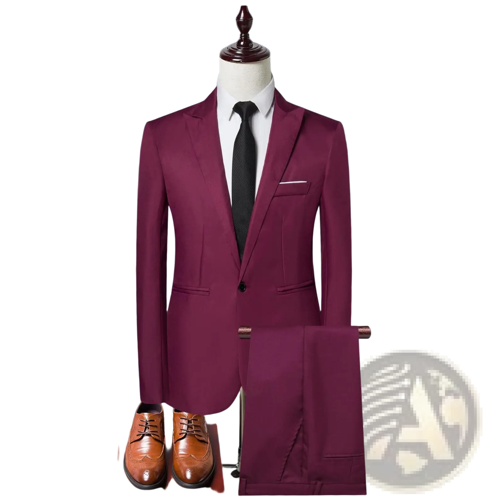 Men Solid Color Two Piece Leisure Suit