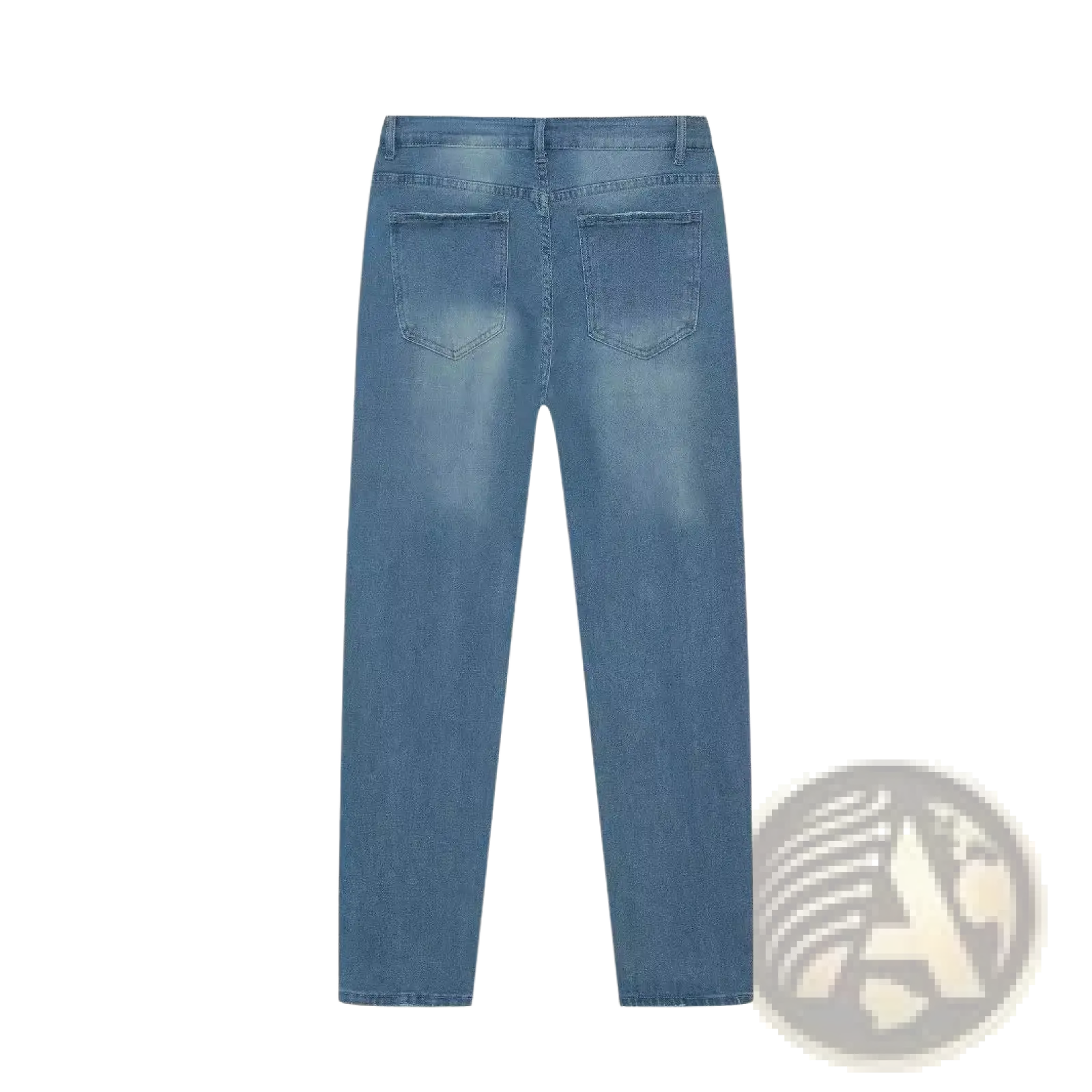 Men's Distressed Slim Fit Stretch Denim Jeans