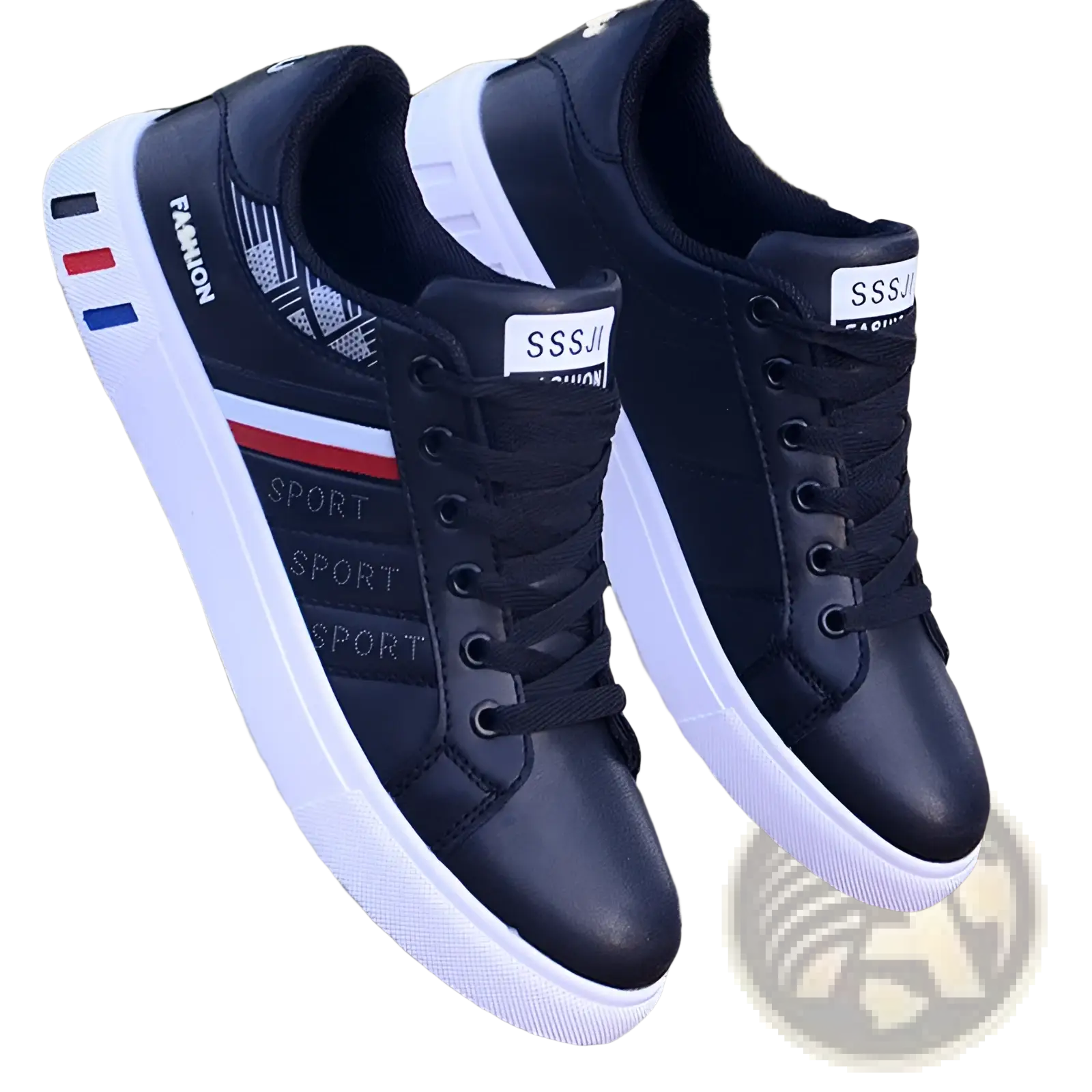 Men's Leather Low Top Sport Fashion Sneakers