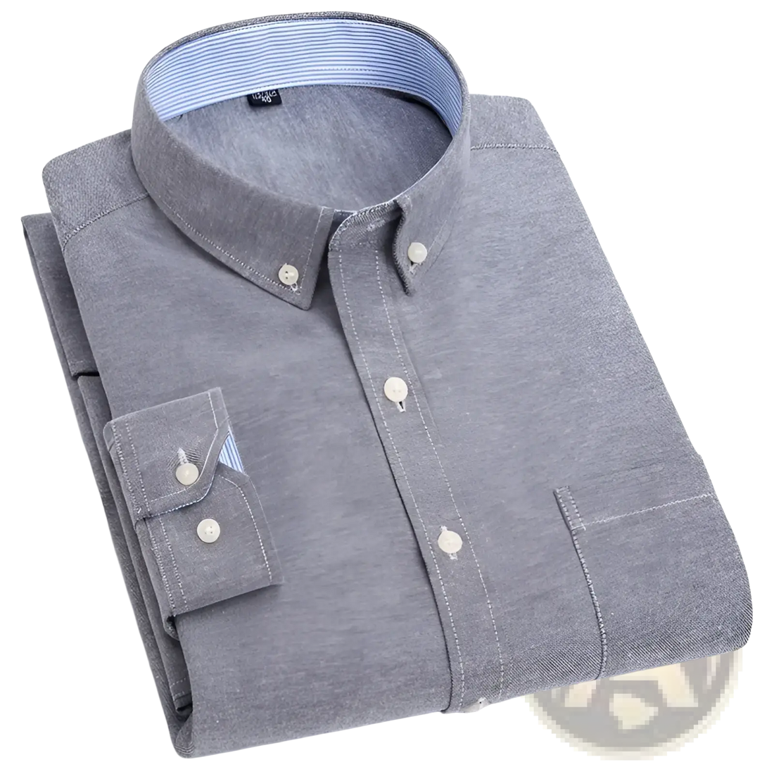 Mens Light Blue Oxford Shirt Casual Long Sleeve