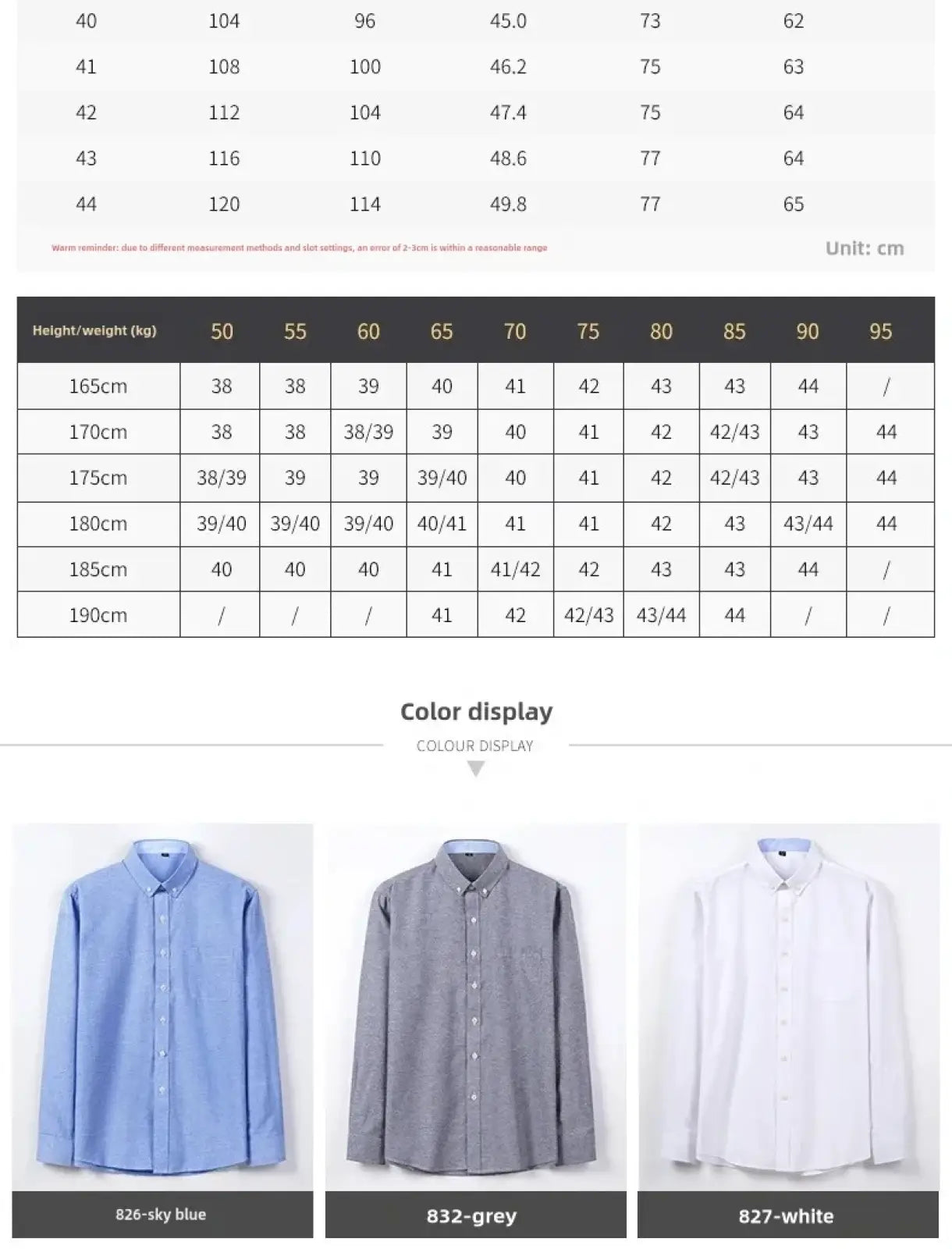 Mens Light Blue Oxford Shirt Casual Long Sleeve