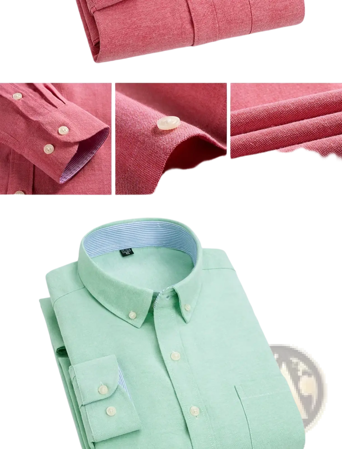 Mens Light Blue Oxford Shirt Casual Long Sleeve